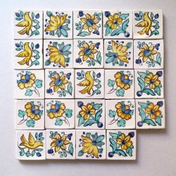 VENDIDO 24 azulejos 7,5x7,5 cm